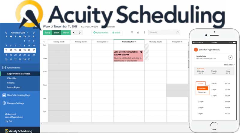 Acuity Scheduling & Online Bookings