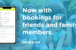 Bookamat supports bookings for friends and family members